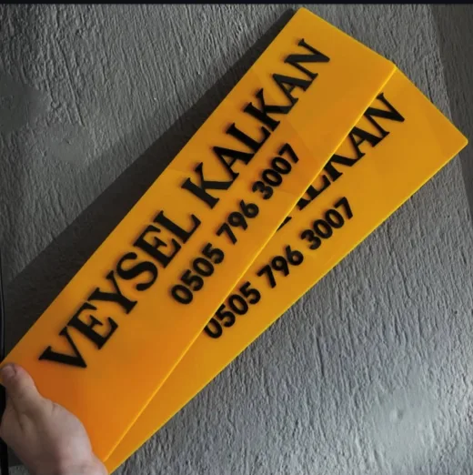 DEKOR ASKILI PLEKSİ KAPATMA