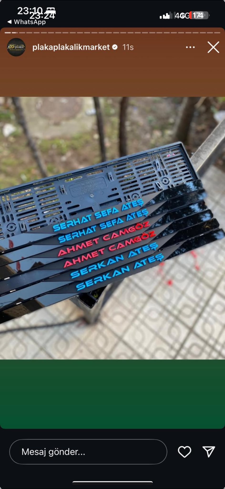 KİŞİYE ÖZEL PLEKSİ PLAKALIK