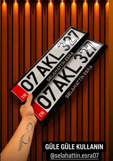 Kişiye Özel MOTORSİKLET PLAKALIK Modeli 3AFE42